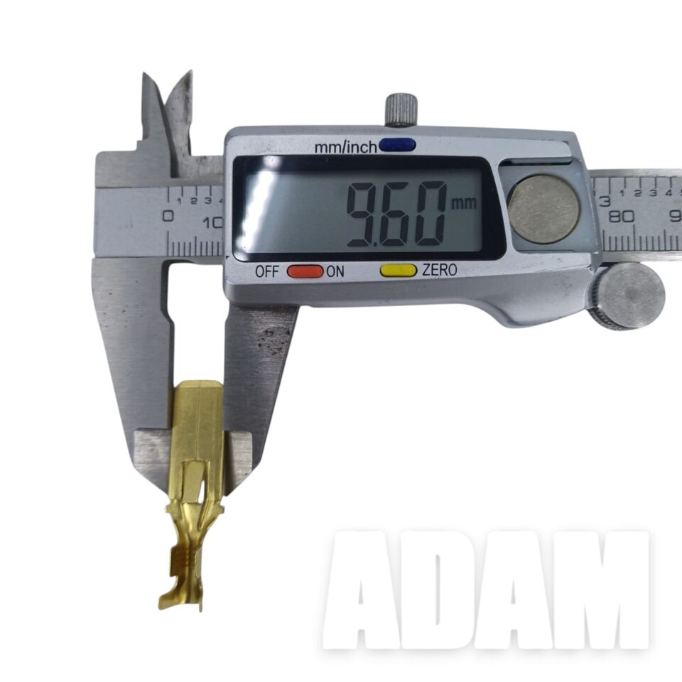 100 Adet 9.5 Tırnaklı Erkek Pirinç Terminal Fiş Kablo Ucu (9,5 mm)