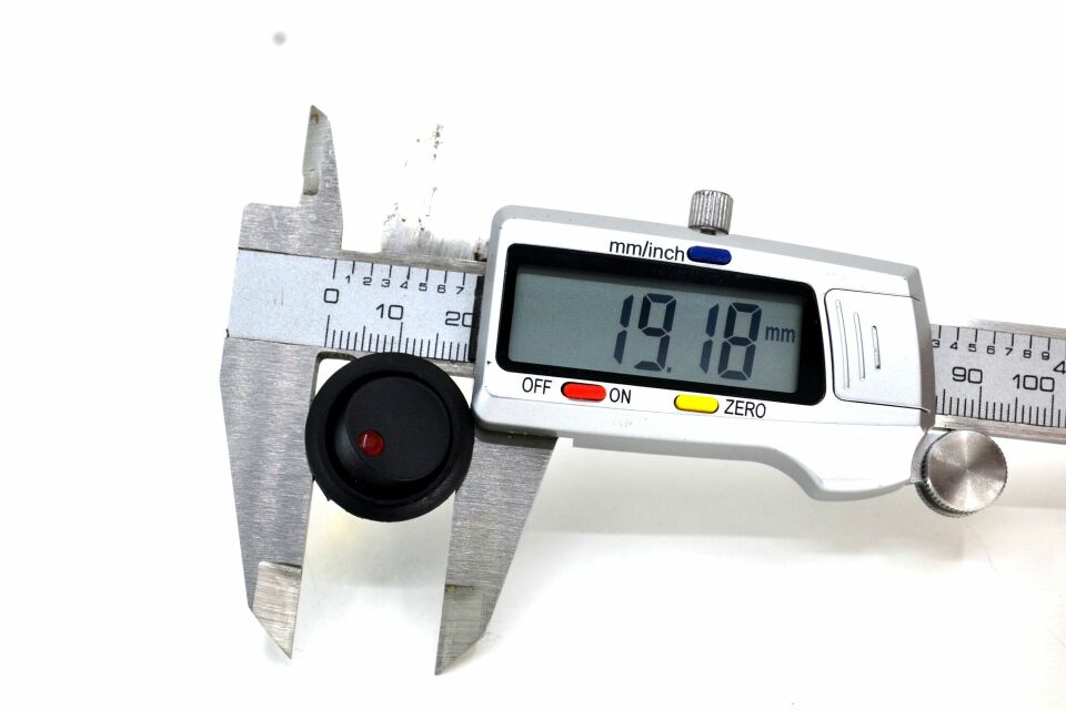 Yuvarlak Kırmızı Ledli Elektrik Anahtarı 1-0 Işıklı Rocker 12V