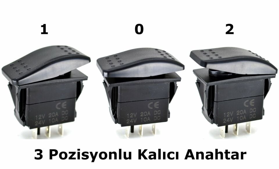 Marine Karavan Anahtar 12V 24V Carling Tip 1-0-2 MT-ANK09