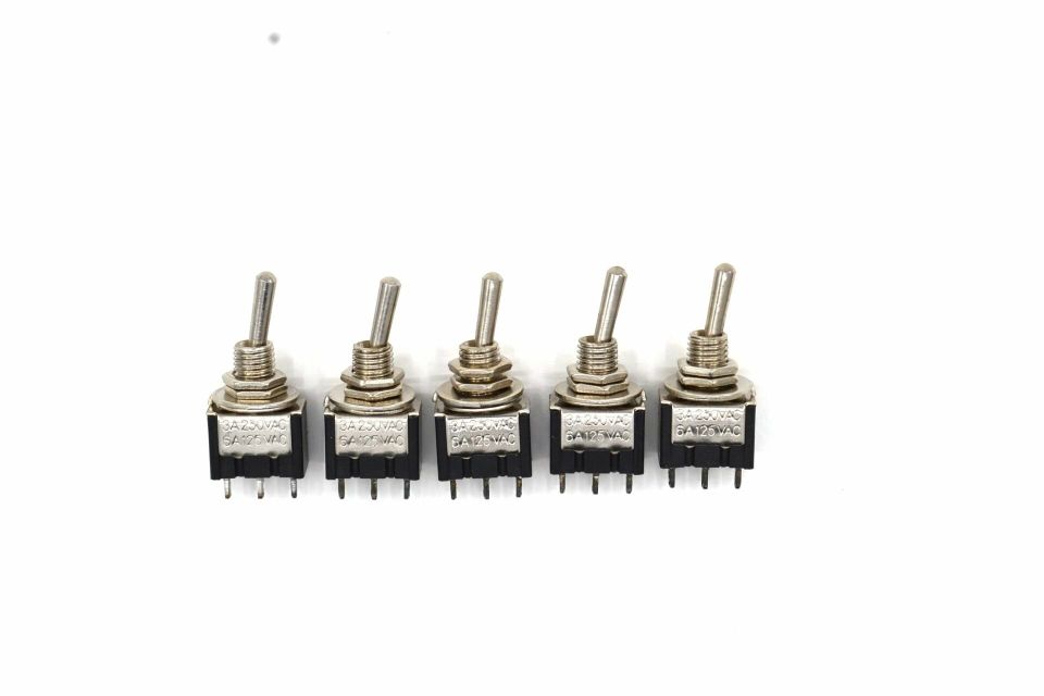 Mini Toggle Switch 1-0 Metal Anahtar 3 Pin 12V-220V (Min Sipariş 100 Adet)