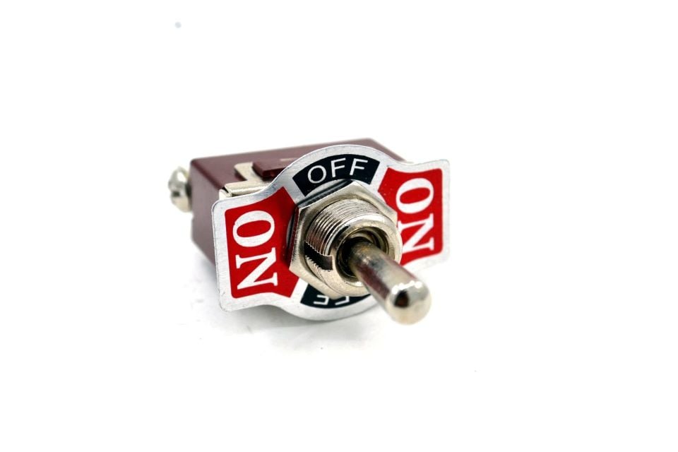 Toggle Switch 1-0-2 Metal Anahtar 3 Pin 12V-220V MT-ANS06
