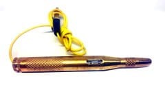 Oto Elektrik Kontrol Kalemi Işıklı Test 12V 24V Uyumlu 60cm Kablolu Aluminyum Gövde