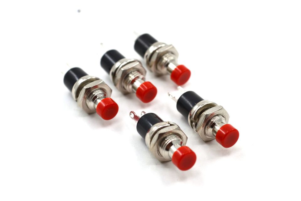 Mini Kırmızı Buton 1-0 Diyafon Alarm Reset Metal Gövde MT-ANY04