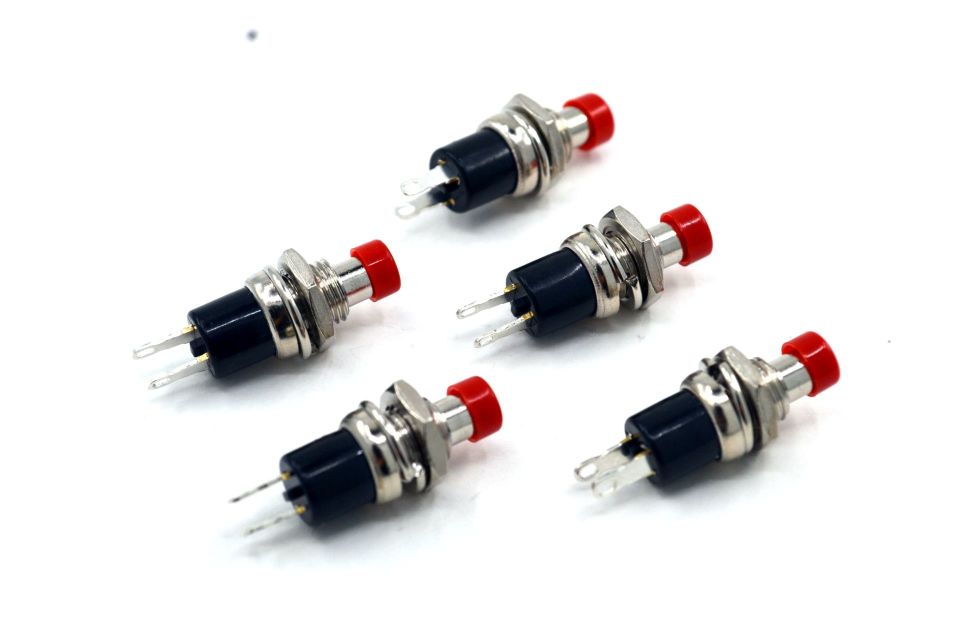 Mini Kırmızı Buton 1-0 Diyafon Alarm Reset Metal Gövde MT-ANY04