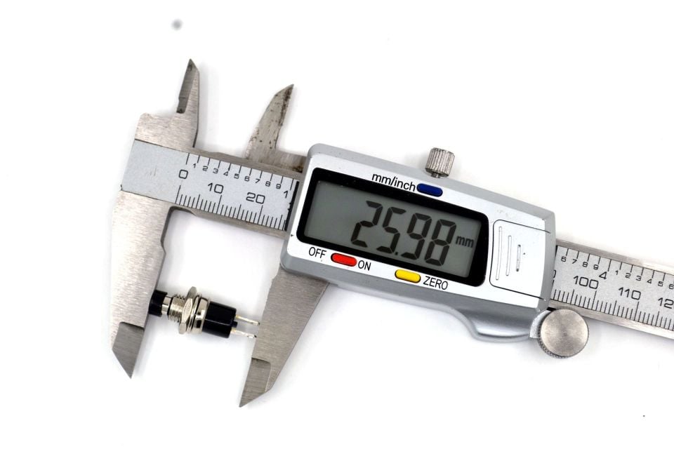 Mini Siyah Buton 1-0 Diyafon Alarm Reset Metal Gövde MT-ANY05