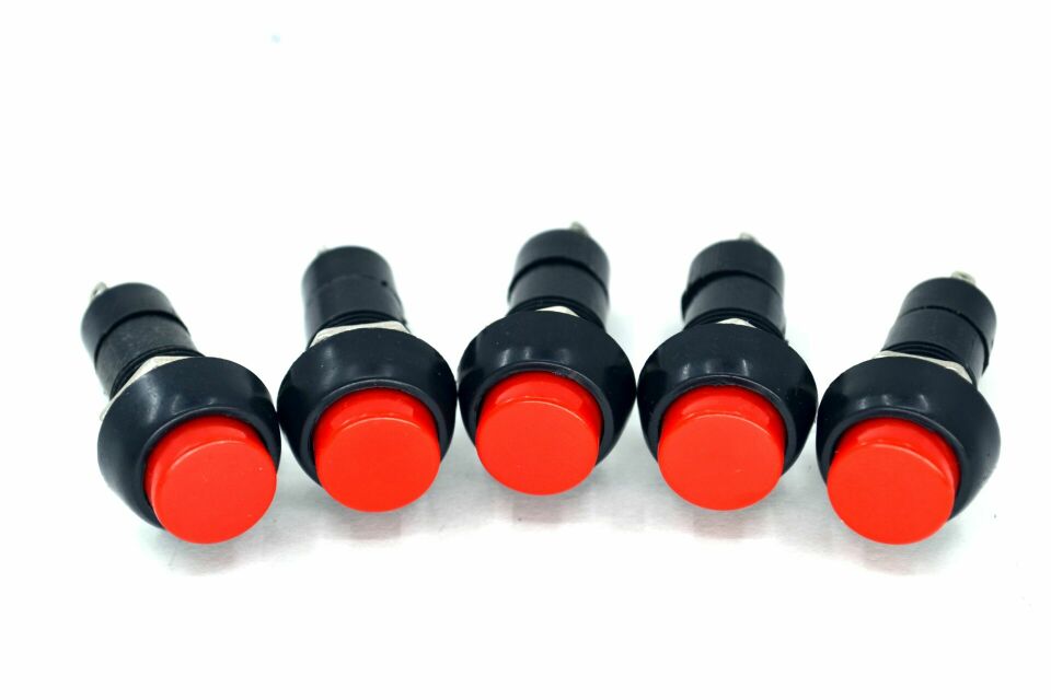 Kırmızı Uzun Buton 1-0 Kalıcı Anahtar MT-ANK16