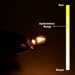 12V 2,3W T5 Dipsiz Gösterge Kadran Ampulü 10 Adet 2723