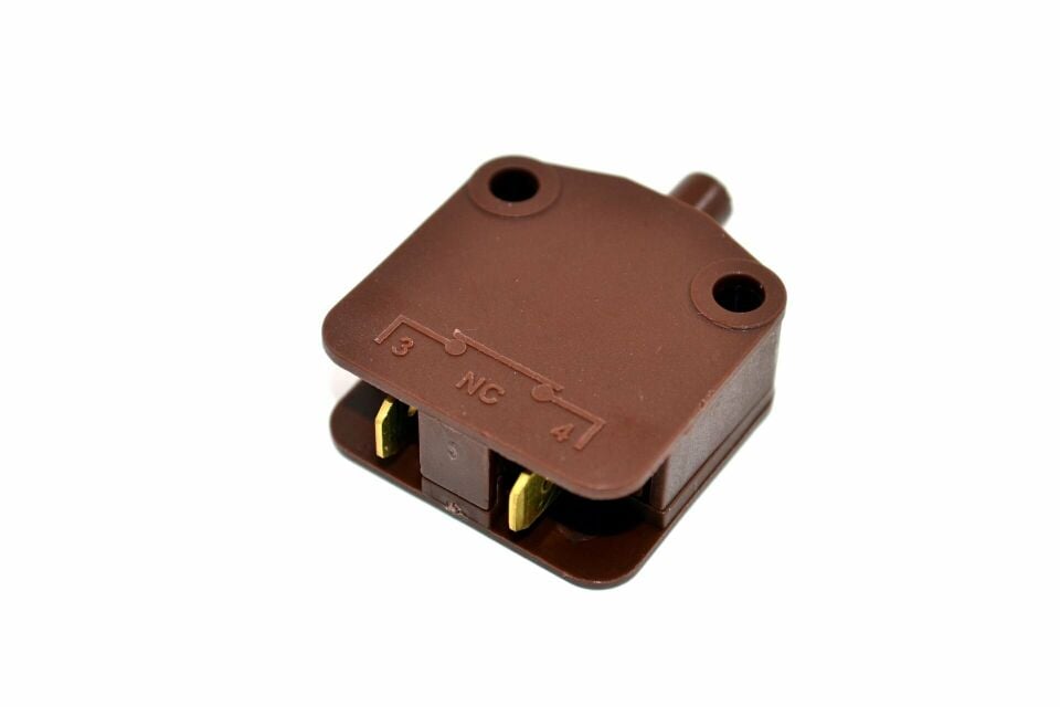 Karavan Kapı Kapak Dolap Buton Anahtar 1-0 Ters Çalışan Kahverengi