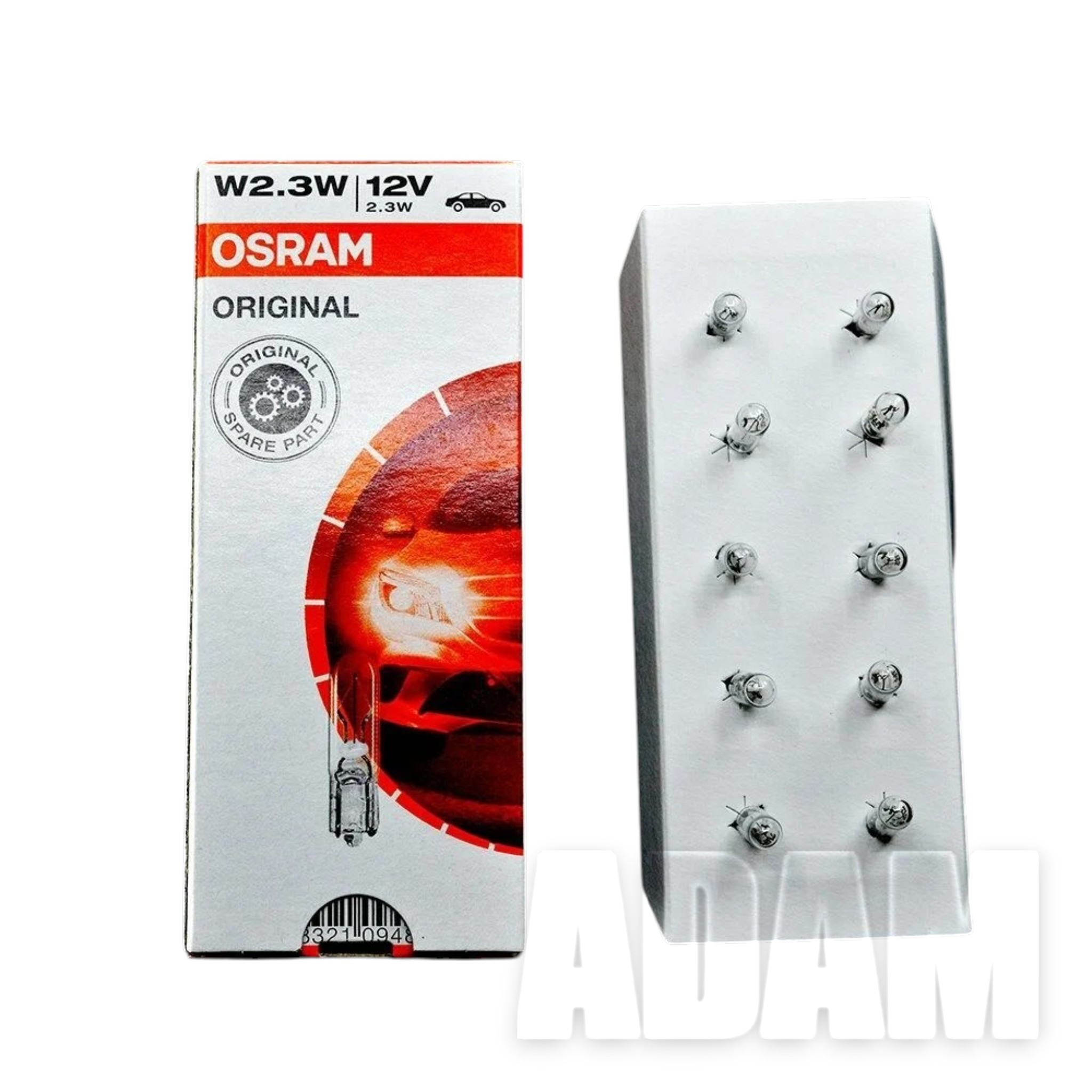 12V 2,3W T5 Dipsiz Gösterge Kadran Ampulü 10 Adet 2723