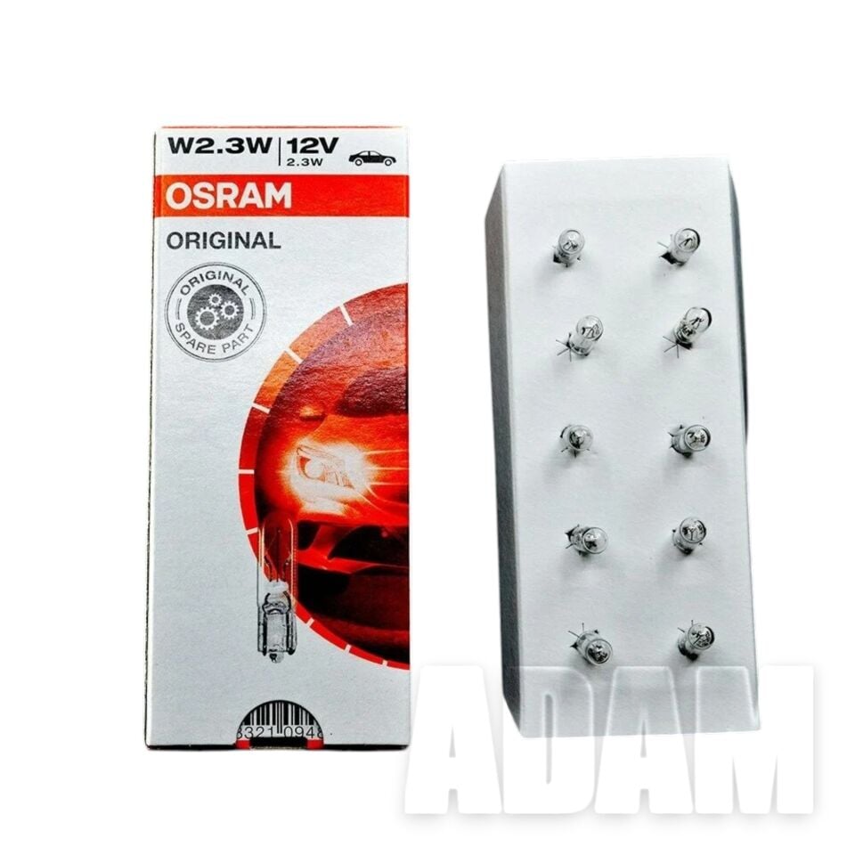 12V 2,3W T5 Dipsiz Gösterge Kadran Ampulü 10 Adet 2723