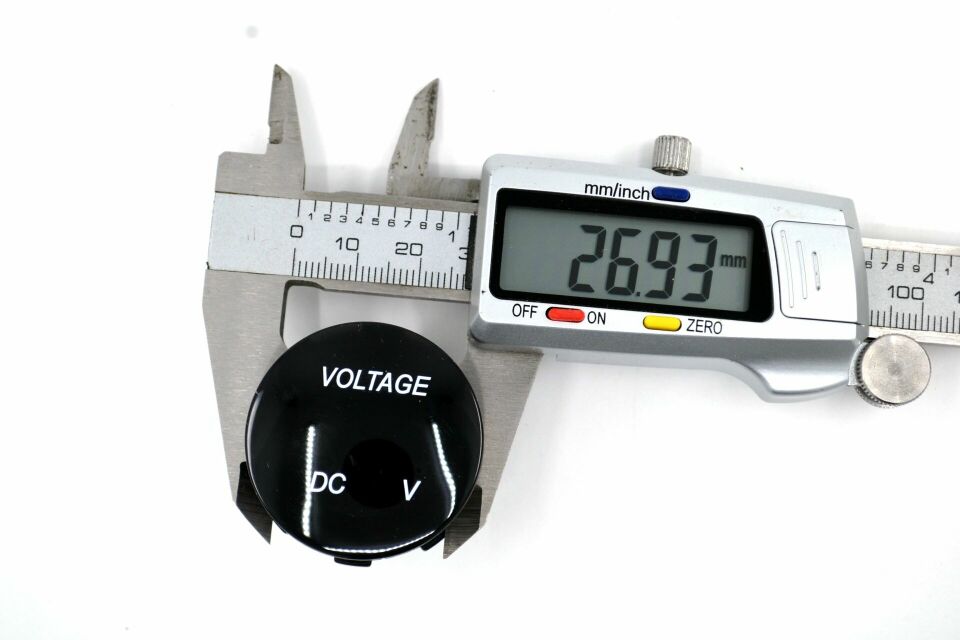 12V 24V DC Voltmetre Yuvarlak Bombeli Kırmızı Rakam MT-05