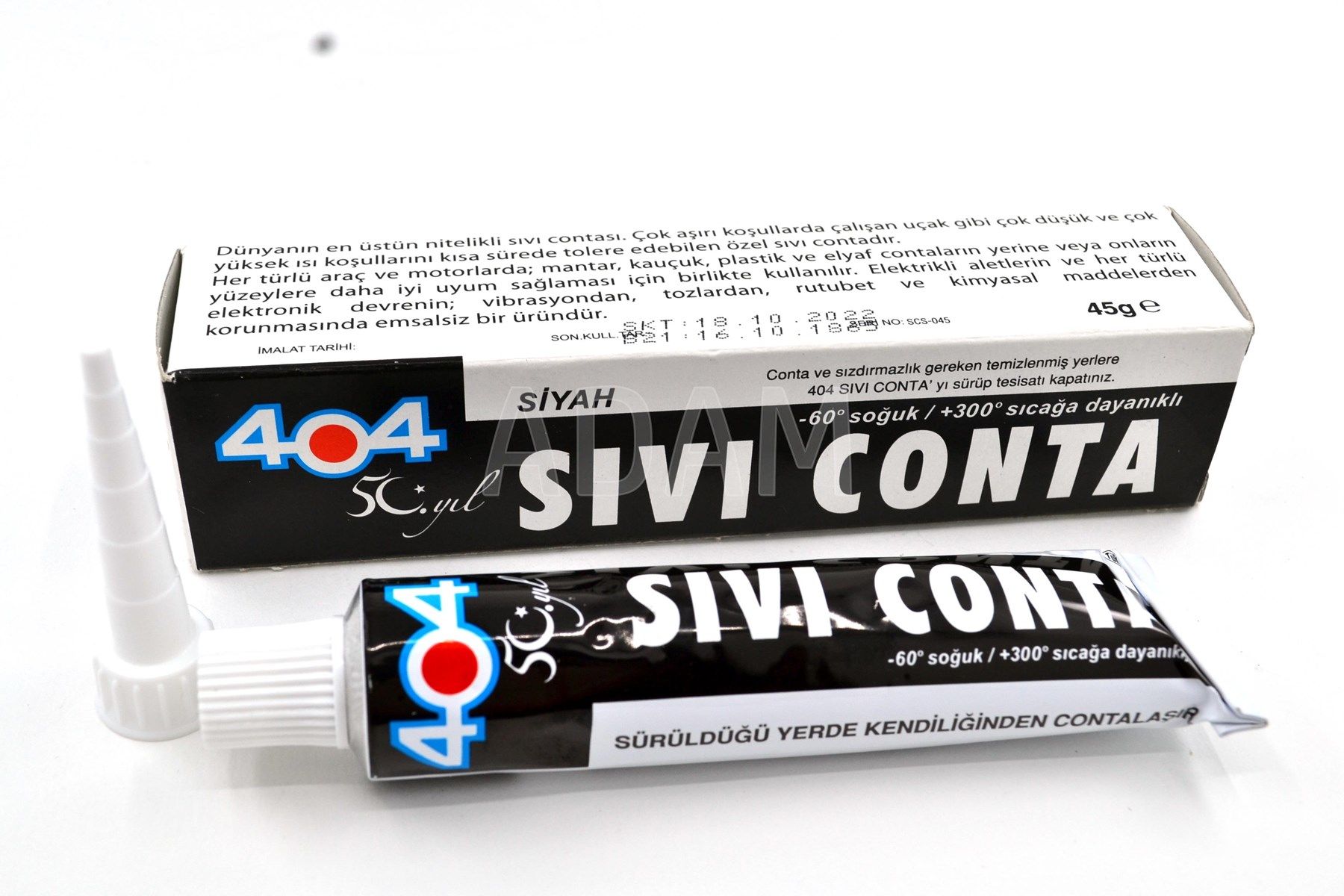 Siyah Sıvı Conta 45Gr Tüp +350 °C