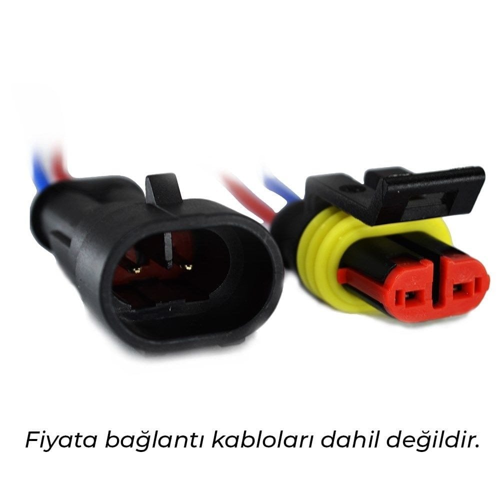 1Takım 2 Fişli Demonte Süper Seal Erkek Dişi Elektrik Bağlantı Soketi