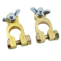 1 Takım Kelebekli Kalın Akü Kutup Başı Prinç