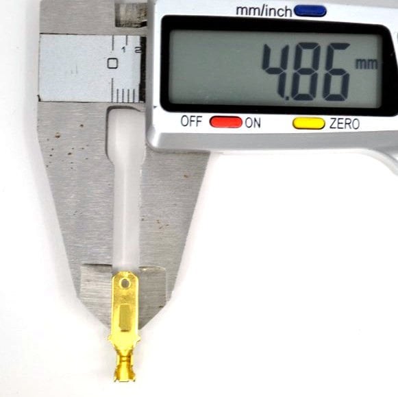 500 Adet 4,8 Tırnaklı Erkek Terminal Fiş Prinç Sarı Kablo Ucu