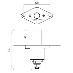 Metal Tır Devre Kesici 12V 24V Akü Şalter