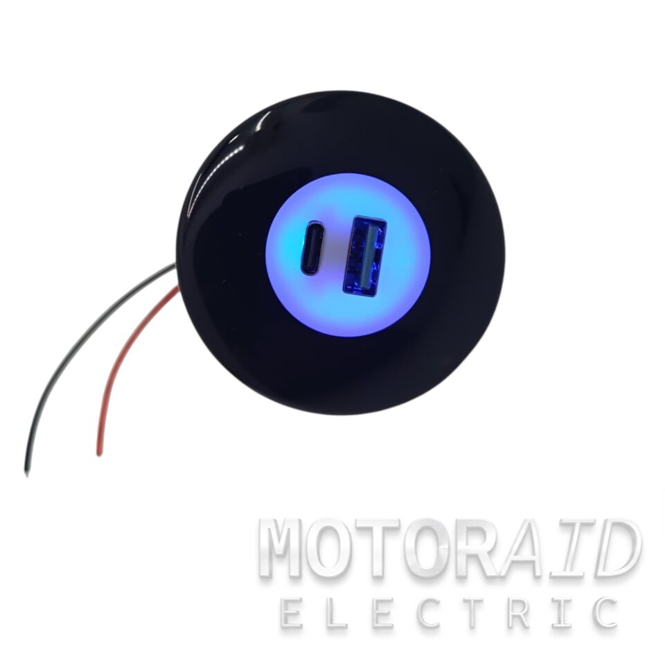 Gömme Montaj USB + Type-C Hızlı Şarj Soketi (Karavan. Tekne. Otobüs. Mobilya - 12V/24V) MT-UP11