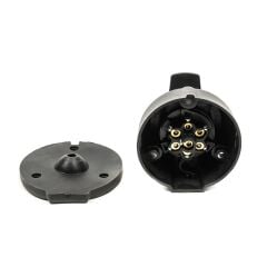 Plastik Kapaklı 7 Li Dişi Römork Fişi Prinç Terminalli