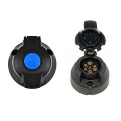 Plastik Kapaklı 7 Li Dişi Römork Fişi Prinç Terminalli