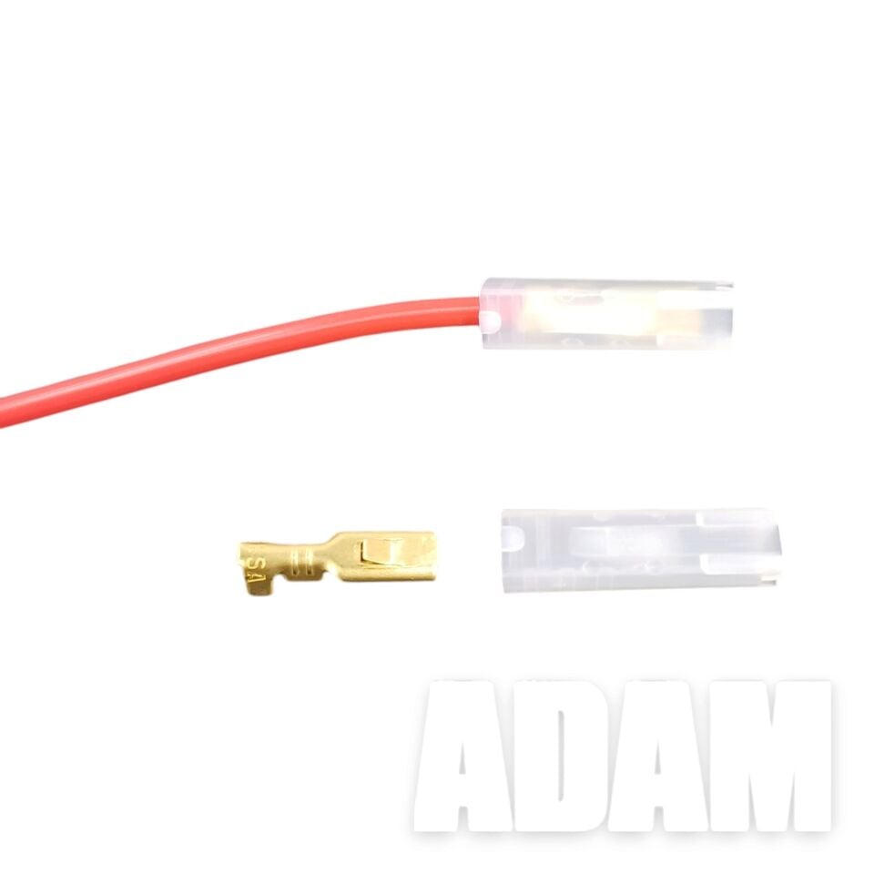 100 Adet R Tipi 2.8 Kablo Ucu Dişi Fiş Kılıfı Kilitli Tırnaklı Pa66 (2,8 mm)
