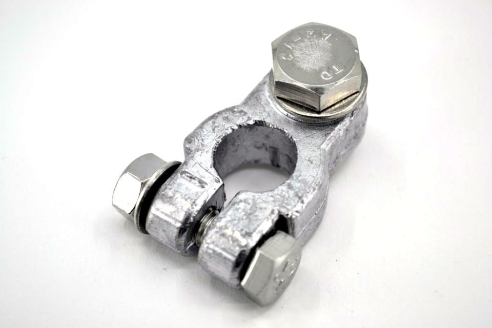 Marine Ağır Hizmet Man Tipi Kurşun Akü Kutup Başı Eksi A2-70 Krom Civata Somun