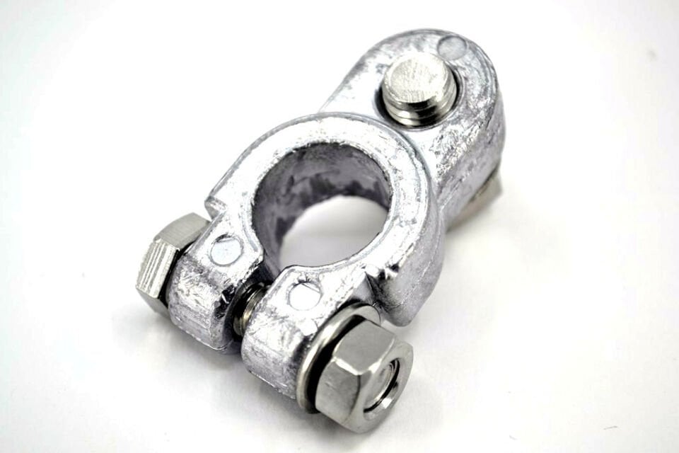 Ağır Hizmet Man Tipi Kurşun Akü Kutup Başı Artı A2-70 Krom Civata Somun