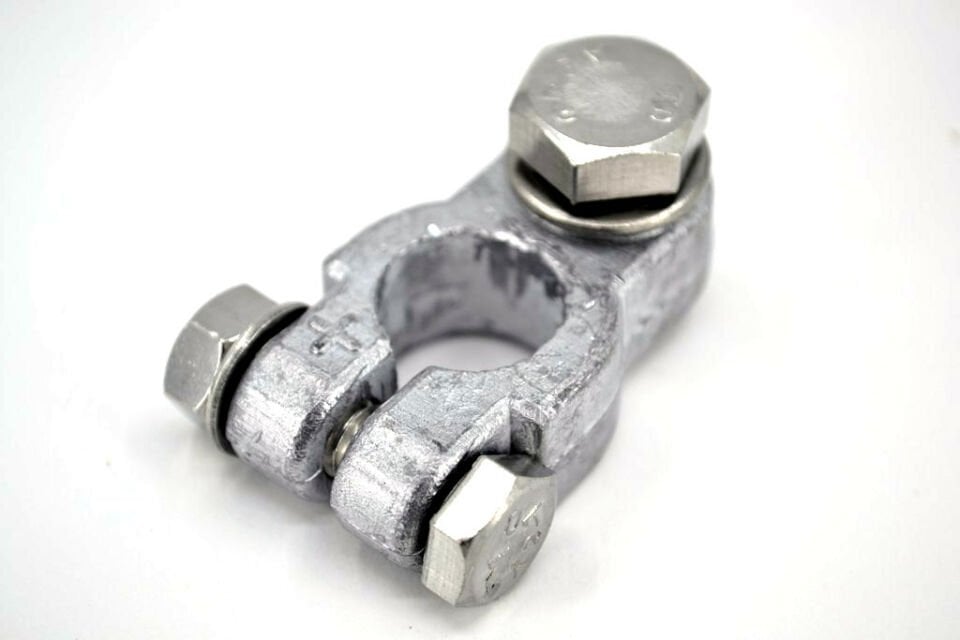 Ağır Hizmet Man Tipi Kurşun Akü Kutup Başı Artı A2-70 Krom Civata Somun