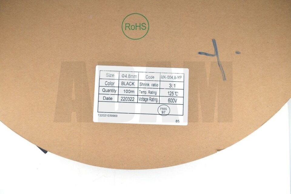 100 Metre 4,8mm Isı İle Daralan İçi Yapışkanlı Makaron Isıyla İçi Jelli 4,8/1,6