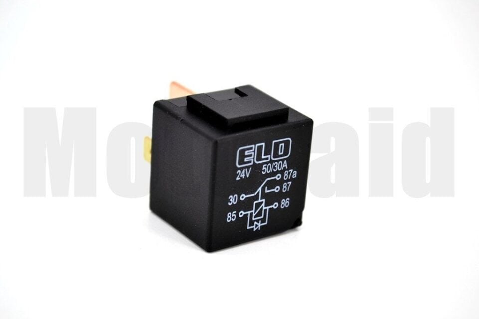24V 50/30A Diyotlu Güç Rölesi 5 Fişli 87A NO 50A / NC 30A Changeover