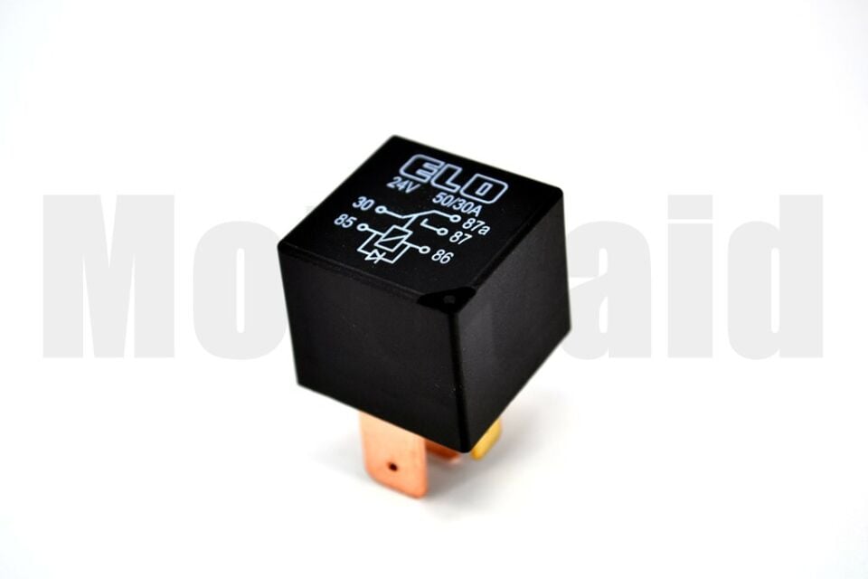 24V 50/30A Diyotlu Güç Rölesi 5 Fişli NO 50A / NC 30A Changeover