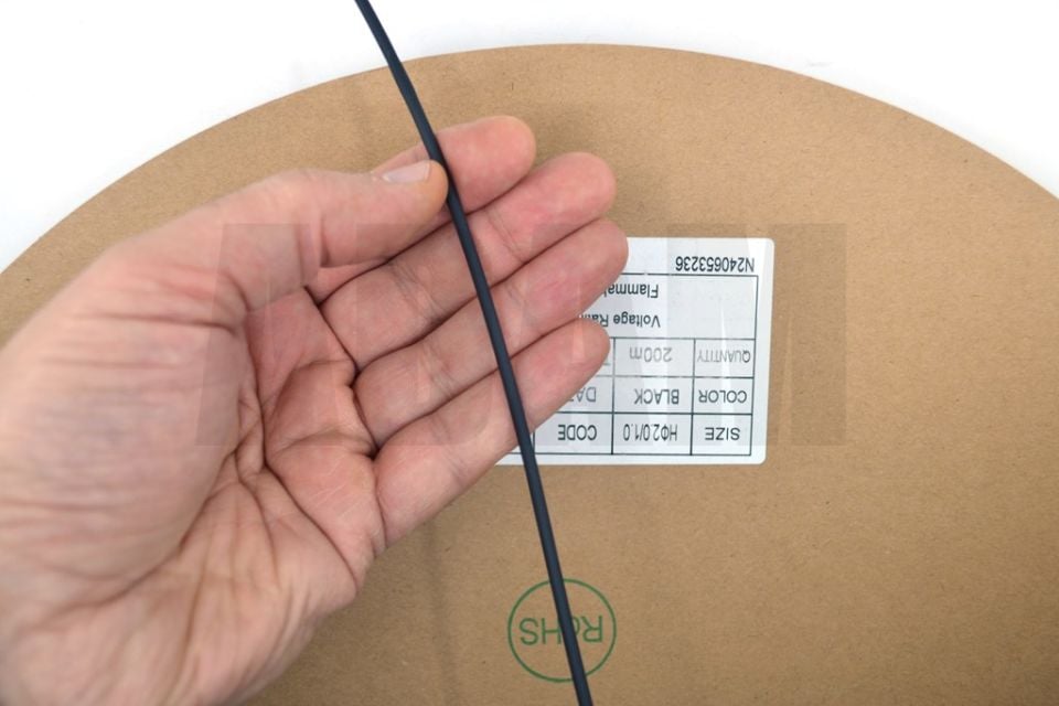 200 Metre 2mm Siyah Isı İle Daralan Makaron Isıyla MT-M2S