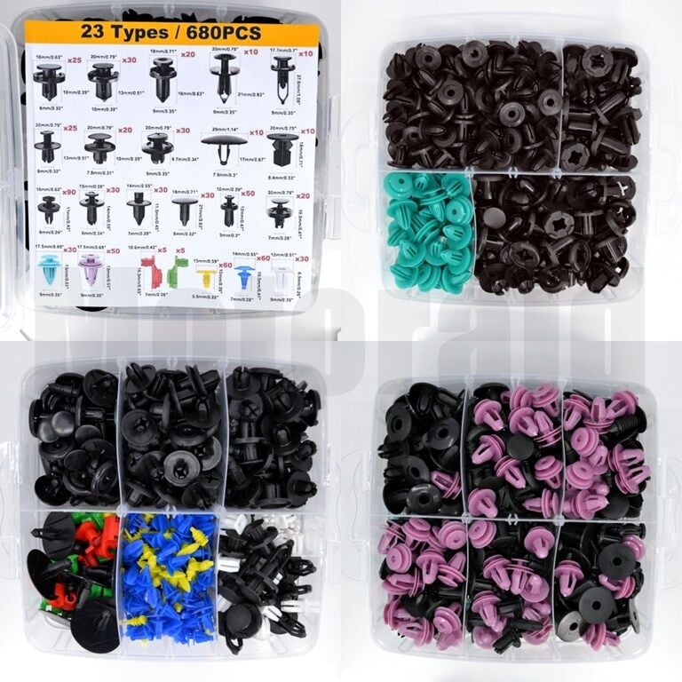 Oto Klips Seti 680 Parça Trim Sökme Aletleri Hediyeli