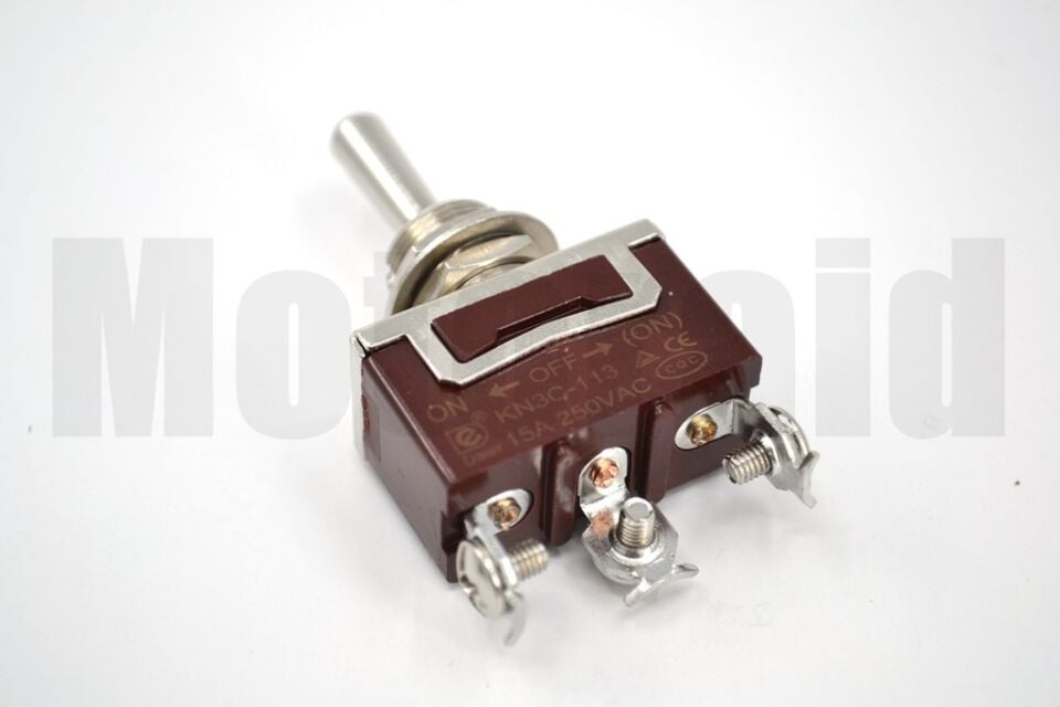 Toggle Switch 1-0-Yaylı Metal Anahtar 3 Pin 12V-220V