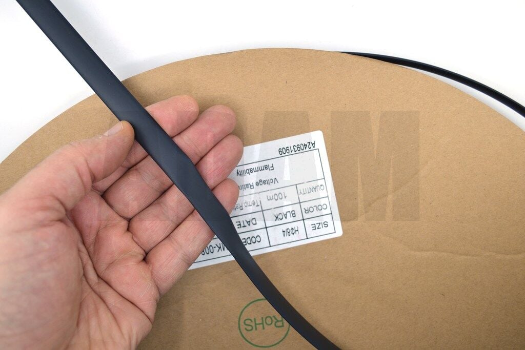 100 Metre 8mm Siyah Isı İle Daralan Makaron Isıyla MT-M8S