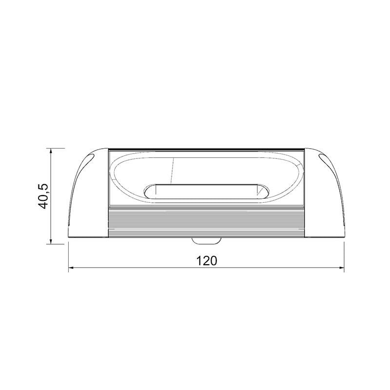 12V DC 12x0,5W LED Lamba Su Geçirmez 380lm Beyaz Işık Aluminyum Soğutuculu