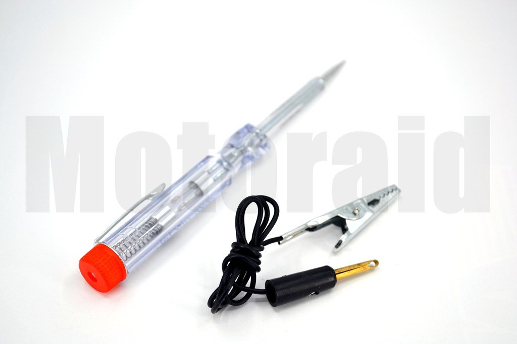 Plastik Oto Elektrik Kontrol Kalemi Işıklı Test 12V 24V Uyumlu 45cm Kablolu
