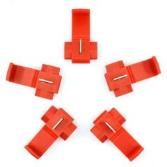 5 Adet Kırmızı 0,25mm 1mm İnce Kablo Ekleme Devre Alma Konnektörü