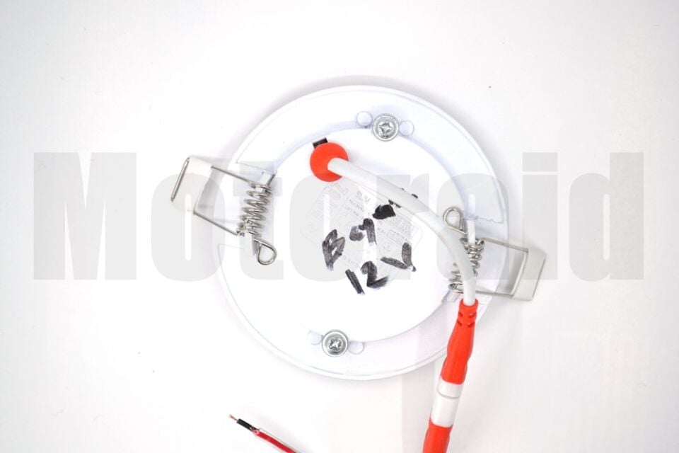 2 Adet Beyaz Işık 3W 12V Tavan Lamba Karavan Kabin Yuvarlak Aluminyum Gövde