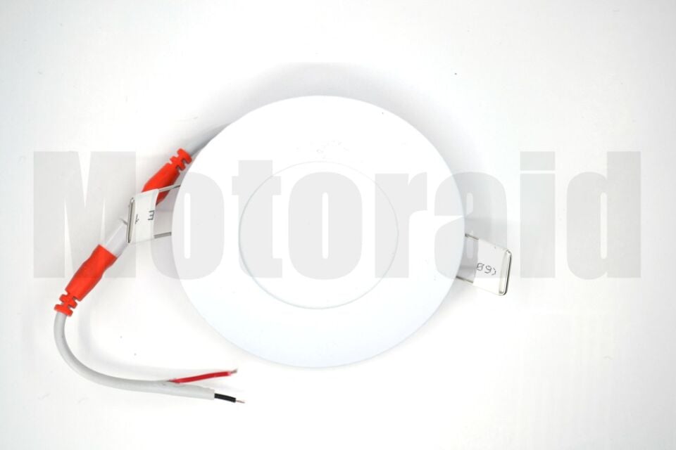 2 Adet Gün Işığı 3W 12V Tavan Lamba Karavan Kabin Yuvarlak Aluminyum Gövde