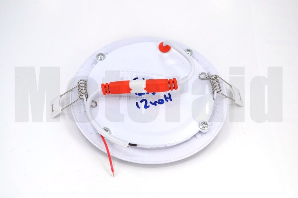 2 Adet Beyaz Işık 6W 12V Tavan Lamba Karavan Kabin Yuvarlak Aluminyum Gövde