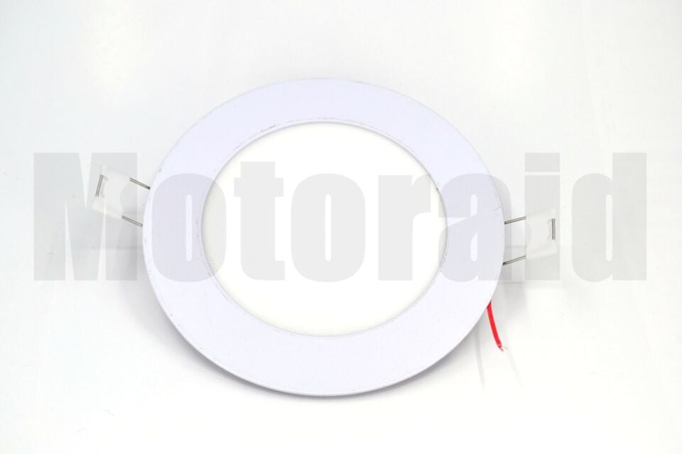 2 Adet Beyaz Işık 6W 12V Tavan Lamba Karavan Kabin Yuvarlak Aluminyum Gövde
