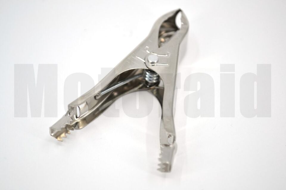 Mini Tam İzole Krokodil Pense Takviye Maşa (+) Kırmızı Max 6mm² Kablo