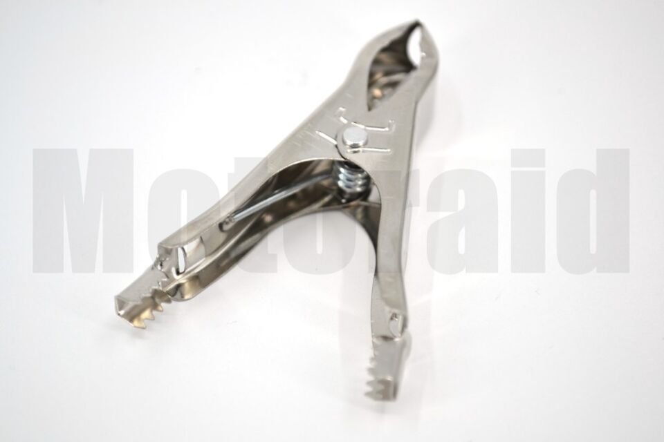 Mini Tam İzole Krokodil Pense Takviye Maşa (+) Kırmızı Max 6mm² Kablo