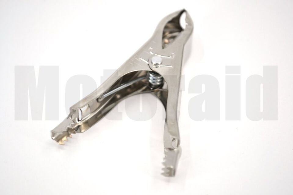 Mini Tam İzole Krokodil Pense Takviye Maşa (-) Siyah Max 6mm² Kablo