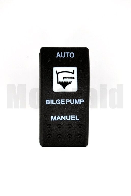 Işıklı Bilge Pump Sintine Pompa Anahtarı Marine Carling Tip 1-0-Yaylı Otomatik-Manuel