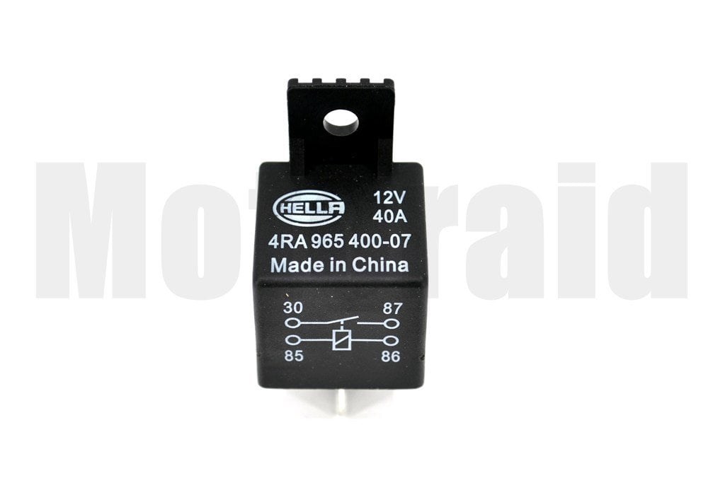 12V 40A Mini Röle 4 Fişli Hella 4RA 965 400-071 HELLA 4RA965400071 (30 ve 86 Numaraların Yerleri Farklıdır)