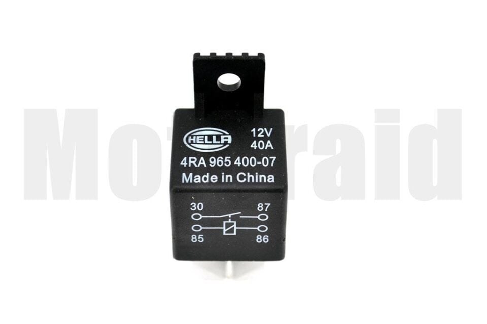 12V 40A Mini Röle 4 Fişli Hella 4RA 965 400-071 HELLA 4RA965400071 (30 ve 86 Numaraların Yerleri Farklıdır)
