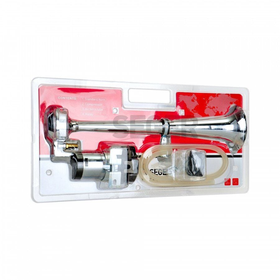 24V Kompresörlü Krom Borulu Havalı Marine Tekne Korna