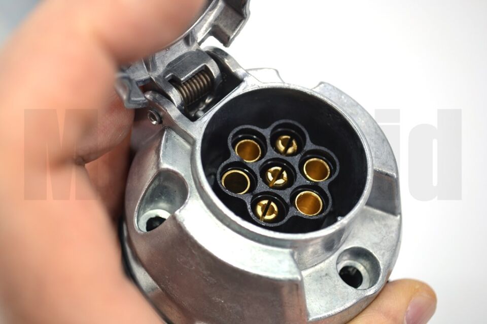 Metal 7 Li Dişi Erkek Takım Römork Fişi Prinç Terminalli