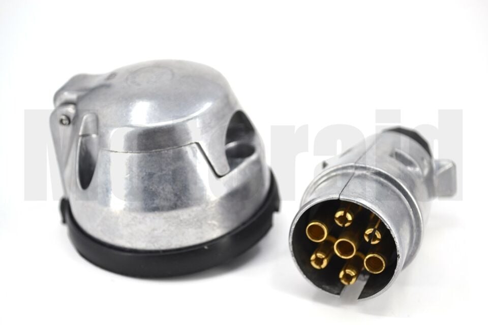 Metal 7 Li Dişi Erkek Takım Römork Fişi Prinç Terminalli